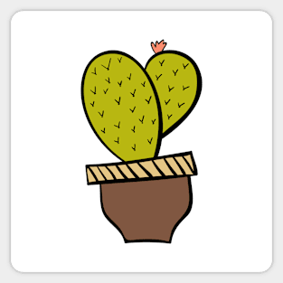 Cactus vector illustration. Hand drawn. Cactus plants nature element Sticker